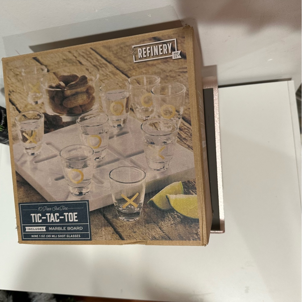 Marble Tic-Tac-Toe Drinking Game